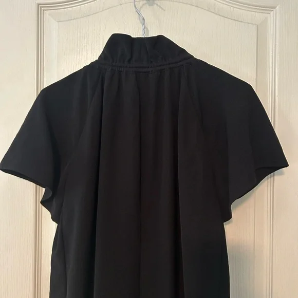 Hugo Boss Elegant Black Dress with Ties at Neck - Picture 8 of 12